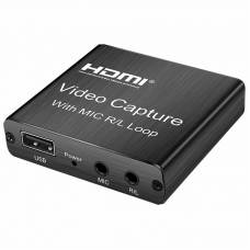 Внешняя карта видеозахвата U&P Capture Card USB 2.0 VCC03 Black (4S-VCC03-BK)