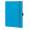 Записная книга Qbook 14 x 20 см 192 страницы нелинованная Голубая с карманом 