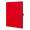 Записная книга Qbook 20 x 28,5 см 192 страницы в клетку Красная с карманом