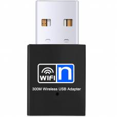 Внешний Wi-Fi адаптер U&P N300 2.4GHz Black (WAZ-RTL8192-BK)