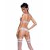 Сексуальный комплект с поясом для чулок LOVELIA SET white XXL/XXXL - Passion Сексуальный комплект с поясом для чулок LOVELIA SET white XXL/XXXL - Passion