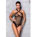 Сетчатый боди с халтером Amanda Body black L/XL - Passion
