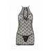 Полупрозрачная сорочка AZALIA CHEMISE black L/XL Passion