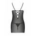 Сорочка с вырезами на груди + стринги LOVELIA CHEMISE black S/M - Passion