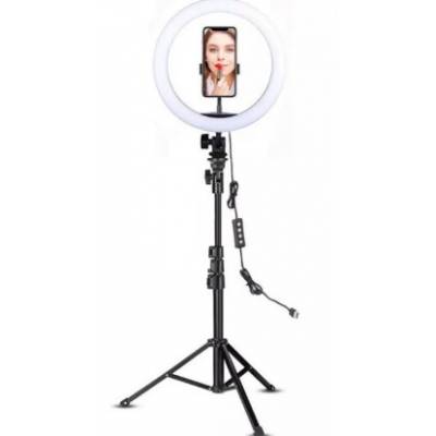 Кольцевая лампа LED 26 см со штативом и с держателем для телефона для селфи и блоггеров 4sport